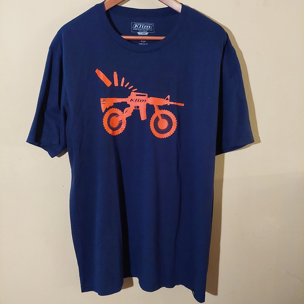 Klim Men's Navy Blue Graphic Tee